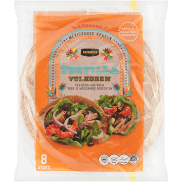 Jumbo Tortilla Volkoren 8 Stuks