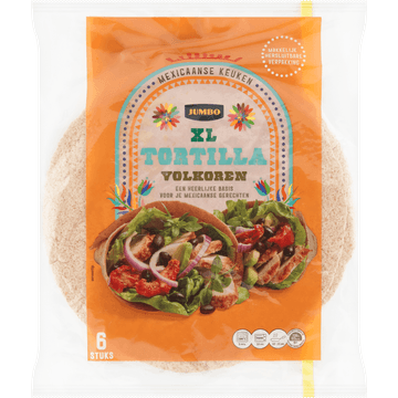 Jumbo XL Tortilla Volkoren 6 Stuks