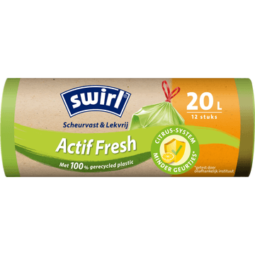 Swirl Vuilniszakken met Actifresh 20 liter 12 stuks