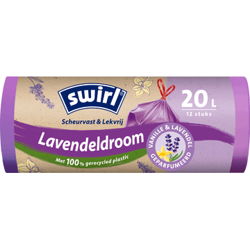Swirl Vuilniszakken met Vanille-Lavendel 20 liter 12 stuks