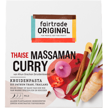 Fairtrade Original Thaise Massaman Curry Kruidenpasta 70 g