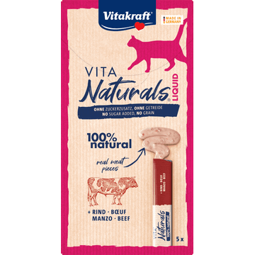 Vitakraft Vita Naturals Liquid Beef 5 x 15 g