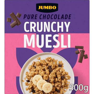 Jumbo Crunchy Muesli Pure Chocolade 500 g