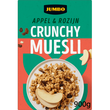 Jumbo Crunchy Muesli Appel & Rozijn 900g