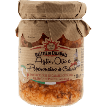 Delizie Di Calabria Knoflook, Olie en Calabrische Chili 130 g