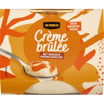 Jumbo Crème Brûlée met Krokante Karamelschilfers 2 Stuks 200 g