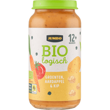 Jumbo Babyvoeding Biologisch Groenten, Aardappel & Kip 12+ Maanden 250 g