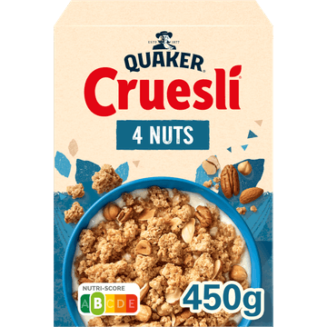 Quaker Cruesli 4 Noten Ontbijtgranen 450 gr