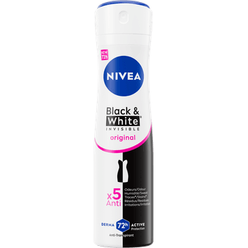 NIVEA Black & White Invisible Original Anti-Transpirant Spray - 150ml