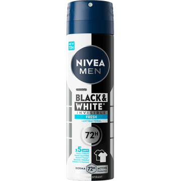 NIVEA MEN Black & White Invisible Fresh Anti-Transpirant Spray - 150ml