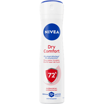 NIVEA Dry Comfort Anti-Transpirant Spray - 150ml - Deodorant - Alcoholvrij - 72 uur bescherming