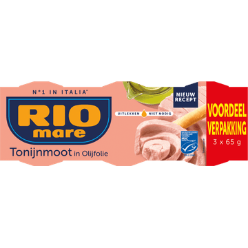 Rio Mare Tonijnmoot in Olijfolie MSC 3 x 65 g