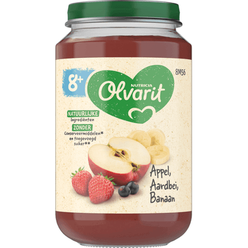 Olvarit Appel Aardbei Banaan 8+ Maanden 200 g