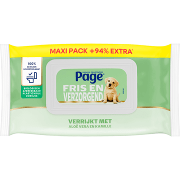 Page Vochtig Toiletpapier Aloë Vera Maxi
