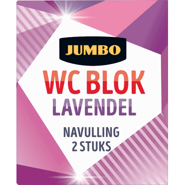Jumbo WC Blok Lavendel Navulling 2 x 40 g