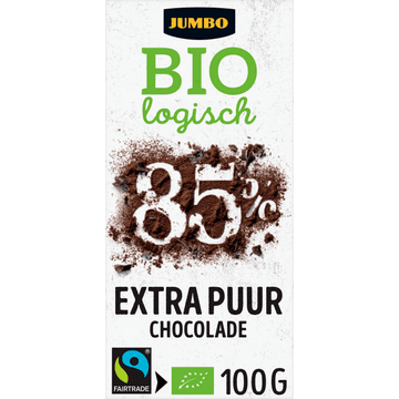 Jumbo Biologisch 85% Extra Puur Chocolade 100 g