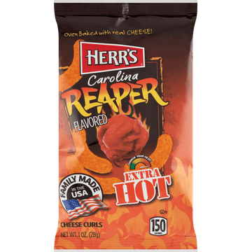 Herr's Carolina Reaper Flavored Cheese Curls 28 g