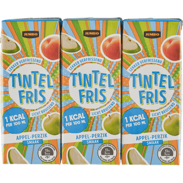 Jumbo Tintelfris Appel-Perzik Smaak 6 x 200ML