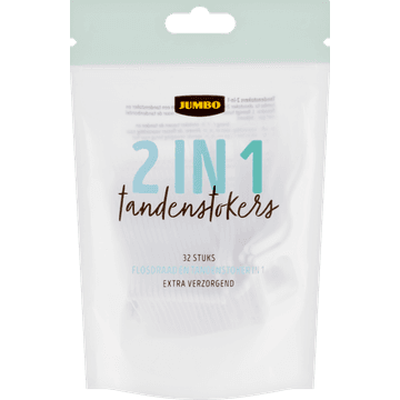 Jumbo 2 in 1 Tandenstokers 32 Stuks