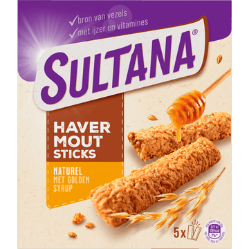 Sultana Havermoutsticks Naturel