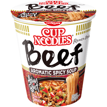 Nissin Cup Noodles 5 Spices Beef Aromatic Spicy Soup 64 g