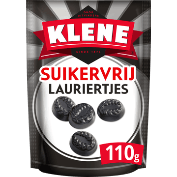 Klene Drop Lauriertjes Suikervrij 110g