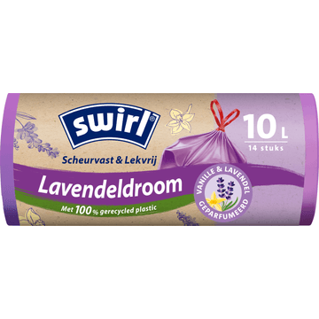 Swirl Vuilniszakken met Vanille-Lavendel 10 liter 14 stuks
