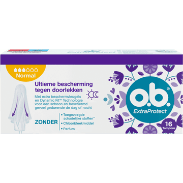 O.B. Extra Protect Tampons Normal 16 Stuks