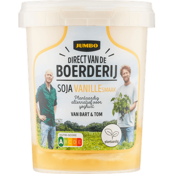 Jumbo Direct van de Boerderij Soja Vanillesmaak Plantaardig Alternatief 400 g