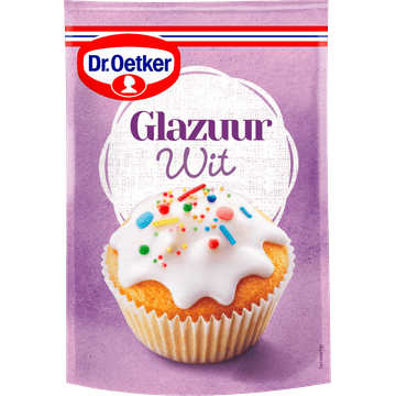 Dr. Oetker Glazuur Wit Taart Versiering 125 g