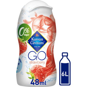 Karvan Cévitam GO Aardbei Siroop, 48 ml