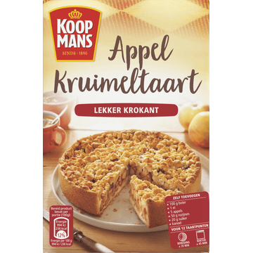 Koopmans Appelkruimeltaart Bakmix 410g