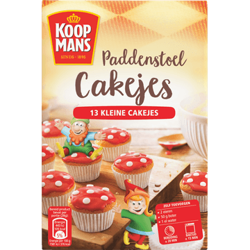 Koopmans Paddenstoel Cakejes 220 g