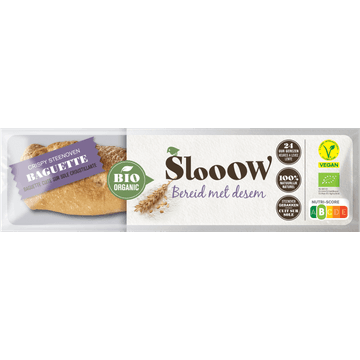 SlooOW Bio Organic Crispy Steenoven Baguette 250 g