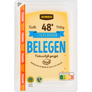 Jumbo Belegen Kaas 48+ Voordeelverpakking Plakken 400 g