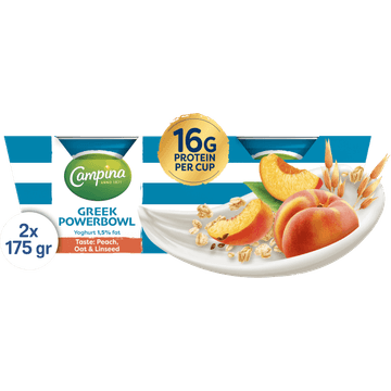Campina Griekse Powerbowl Perzik 2x175g