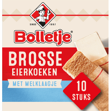 Bolletje Brosse Eierkoeken met Melklaagje 10 Stuks 155 g