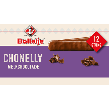 Bolletje Chonelly Melkchocolade 12 Stuks 190 g