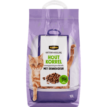 Jumbo Kattenbakvulling Houtkorrel met Dennengeur 10 L
