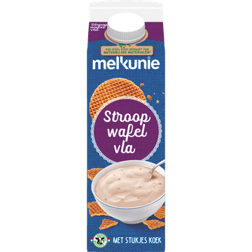 Melkunie Stroopwafel Vla met Stukjes Koek 1 L