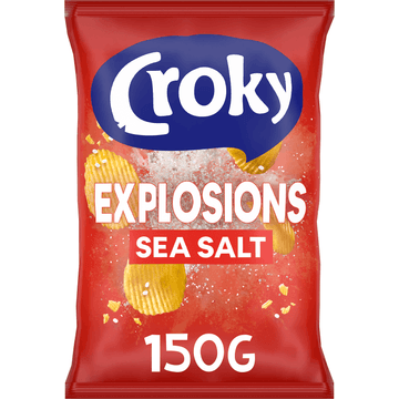 Croky Chips Explosions Sea Salt 150g