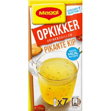 MAGGI Opkikker Drinkbouillon Pikante Kip 7 x 3,7 g