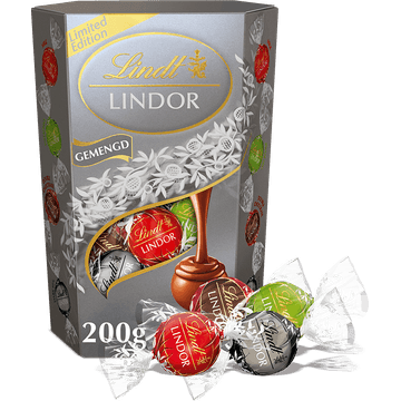 Lindt Lindor Cornet Silver Chocoladebonbons 200g