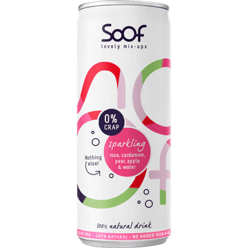 Sparkling Natural Drink with Rose, Cardamom, Pear, Apple and Water 250ML
