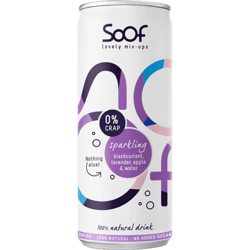 Sparkling Natural Drink with Blackcurrant, Lavender, Apple and Water 250ML