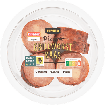 Jumbo Plakjes Grillworst Kaas 100 g