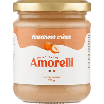 Amorelli Hazelnoot Crème 190 g