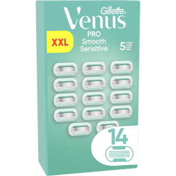 Gillette Venus Pro Smooth Sensitive Mesjes Voor Vrouwen, Gevoelige Huid