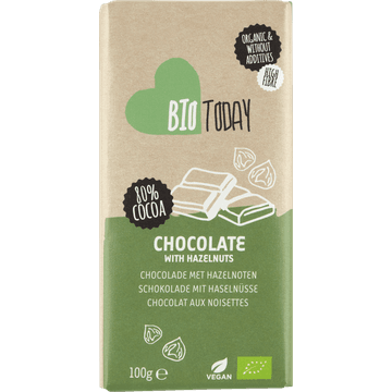 BioToday Chocolade met Hazelnoten 100 g
