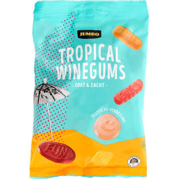 Jumbo Tropical Winegums Zoet & Zacht 250 g